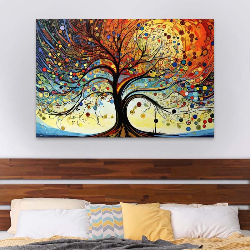 Πίνακας σε καμβά "Dream Tree" Megapap ψηφιακής εκτύπωσης 125x80x3εκ. - Image 2