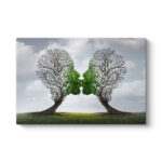 Πίνακας σε καμβά “Trees Growing With Love” Megapap ψηφιακής εκτύπωσης 100x70x3εκ.
