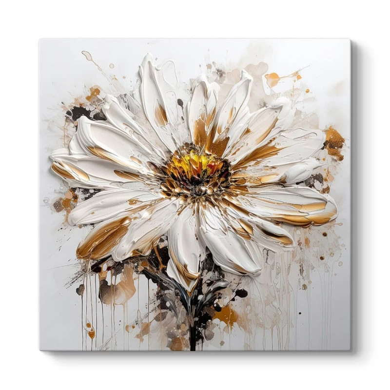 Πίνακας σε καμβά “Daisy” Megapap ψηφιακής εκτύπωσης 80x80x3εκ.
