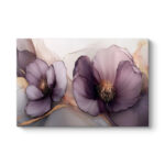 Πίνακας σε καμβά “Purple Peonies” Megapap ψηφιακής εκτύπωσης 100x70x3εκ.