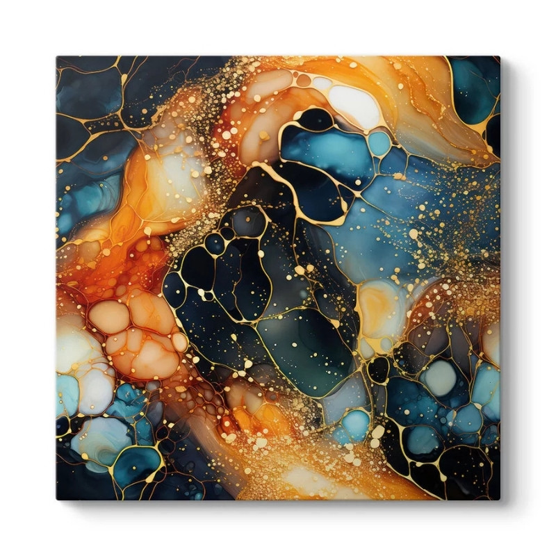 Πίνακας σε καμβά “Universal Texture Abstract” Megapap ψηφιακής εκτύπωσης 100x100x3εκ.