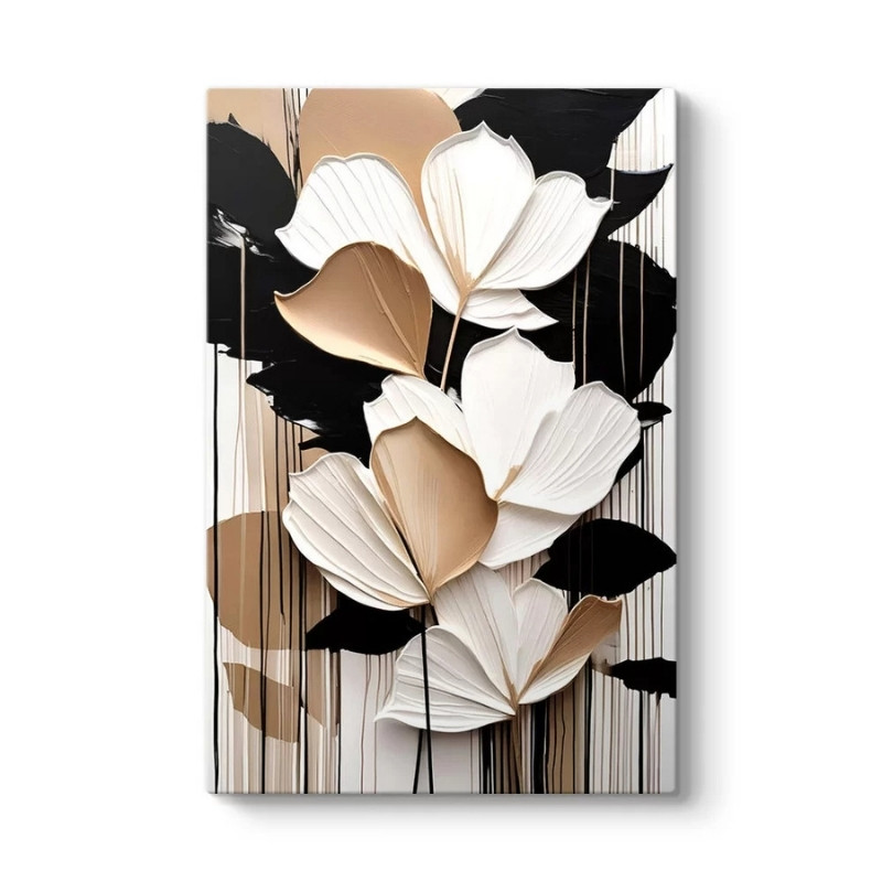 Πίνακας σε καμβά “Abstract Flower” Megapap ψηφιακής εκτύπωσης 70x100x3εκ.