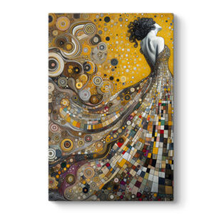 Πίνακας σε καμβά "Elegant Woman" Megapap ψηφιακής εκτύπωσης 50x75x3εκ.