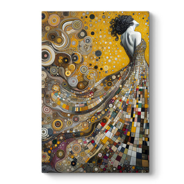 Πίνακας σε καμβά “Elegant Woman” Megapap ψηφιακής εκτύπωσης 50x75x3εκ.