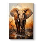 Πίνακας σε καμβά “Elephant Story” Megapap ψηφιακής εκτύπωσης 60x90x3εκ.