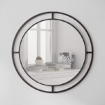 Καθρέπτης τοίχου Bubble Megapap αλουμινίου χρώμα μαύρο 57x2x57εκ.