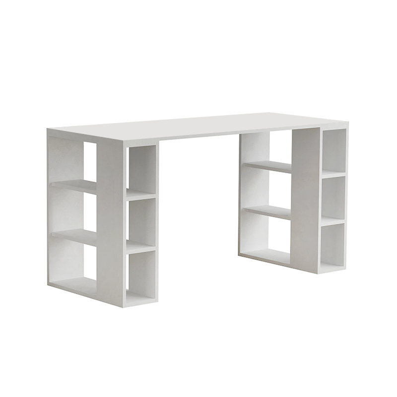 Γραφείο εργασίας Colmar Megapap χρώμα λευκό 140x60x75εκ - Image 2