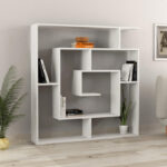 Βιβλιοθήκη Labirent Megapap χρώμα λευκό 125x22x129εκ.