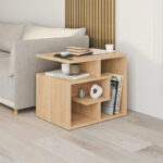Τραπεζάκι βοηθητικό Labirent Megapap χρώμα sapphire oak 54x40x45εκ.
