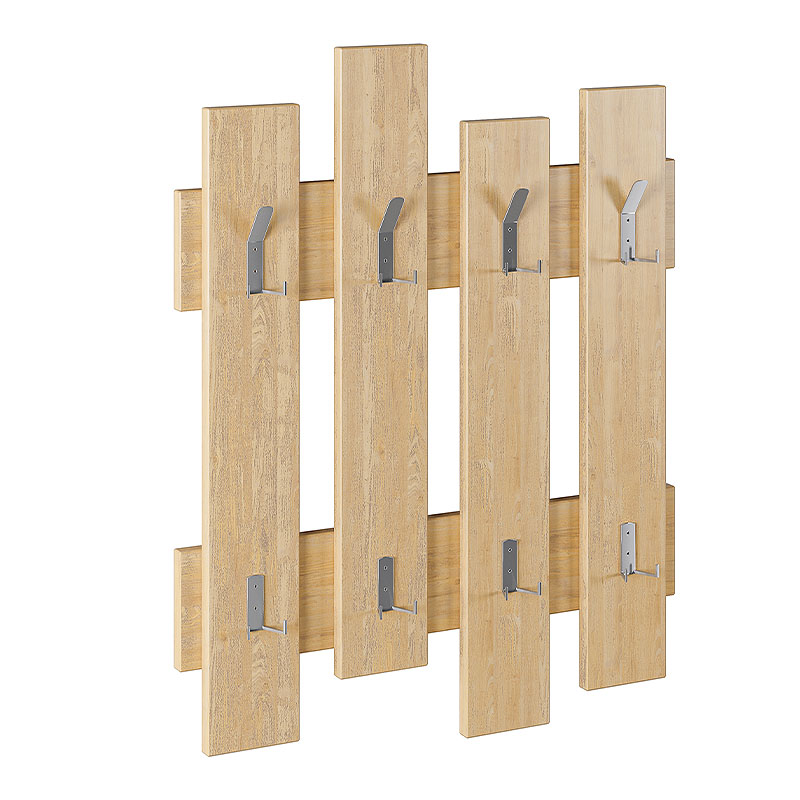 Κρεμάστρα τοίχου Wave Megapap χρώμα sapphire oak 64x4x81εκ. - Image 3