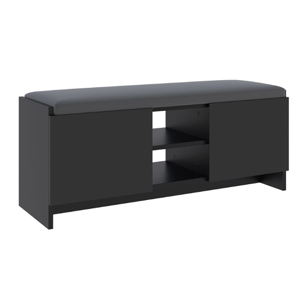 Παπουτσοθήκη Zulla Megapap χρώμα μαύρο 110x37x43εκ. - Image 4