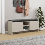 Παπουτσοθήκη Zulla Megapap χρώμα sandstone 110x37x43εκ.
