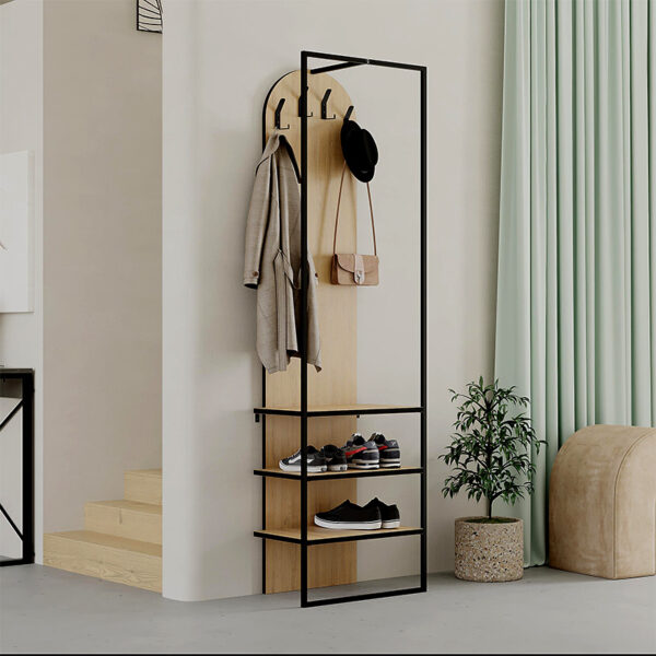 Έπιπλο εισόδου Archy Megapap χρώμα sapphire oak 53×31,7×180εκ.