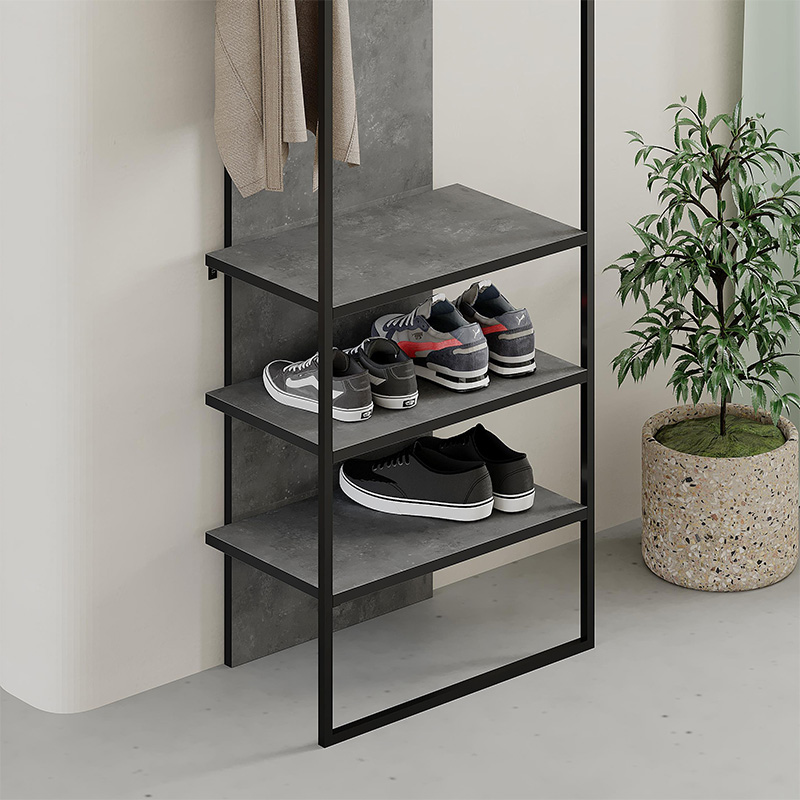 Έπιπλο εισόδου Archy Megapap χρώμα γκρι ρετρό 53x31,7x180εκ. - Image 3