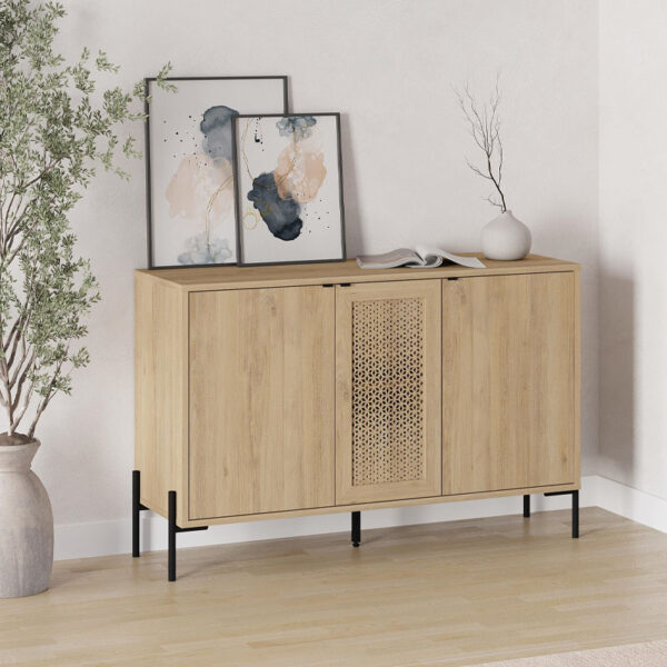 Μπουφές Naive Megapap χρώμα sapphire oak 126x40x80εκ.