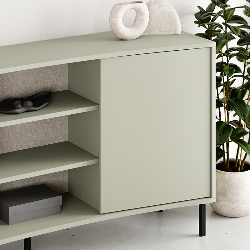 Μπουφές Frem Megapap χρώμα ash green 150x40x81εκ. - Image 4