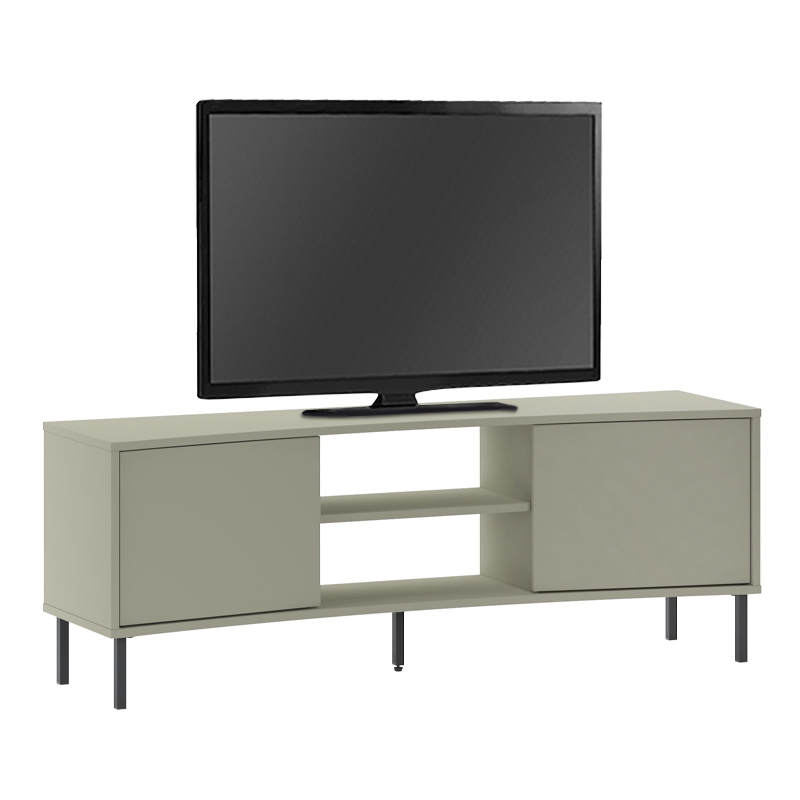 Έπιπλο τηλεόρασης Frem Megapap χρώμα ash green 150x40x55εκ. - Image 6