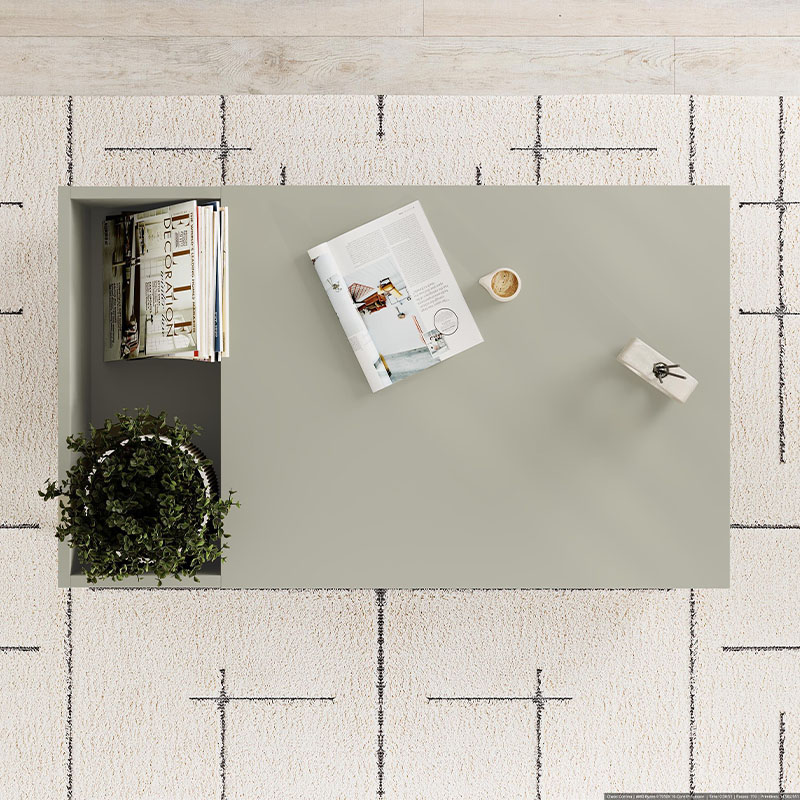 Τραπεζάκι σαλονιού Vena Megapap χρώμα ash green 100x60x42εκ. - Image 4