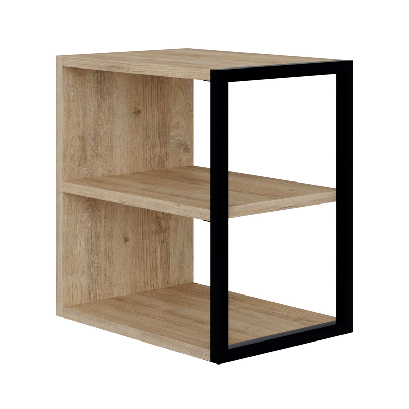 Τραπεζάκι βοηθητικό - Κομοδίνο Echo Megapap χρώμα sapphire oak 30x42x45εκ. - Image 4