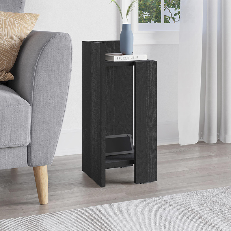 Κομοδίνο Elos Megapap αριστερό χρώμα black wood 25x27x60εκ. - Image 3