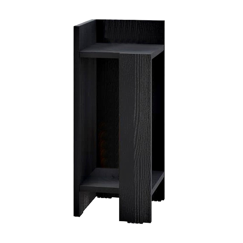 Κομοδίνο Elos Megapap αριστερό χρώμα black wood 25x27x60εκ. - Image 4