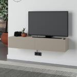 Έπιπλο τηλεόρασης επιτοίχιο Francy Megapap χρώμα sandstone 135×31,7×25εκ.