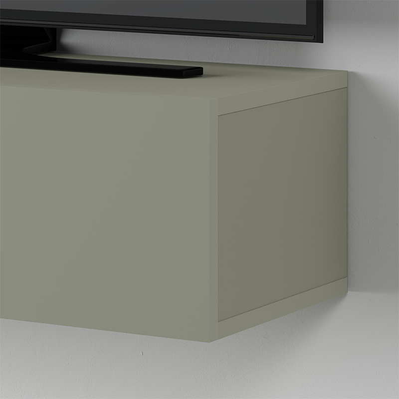Έπιπλο τηλεόρασης επιτοίχιο Francy Megapap χρώμα ash green 135x31,7x25εκ. - Image 5