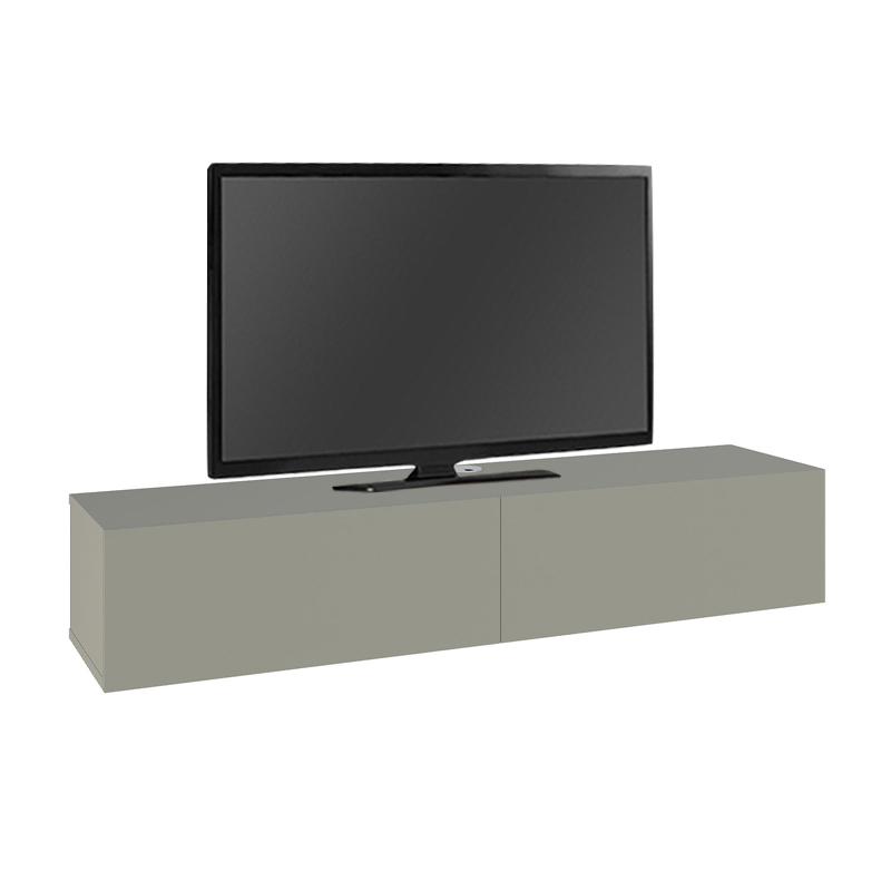 Έπιπλο τηλεόρασης επιτοίχιο Francy Megapap χρώμα ash green 135x31,7x25εκ. - Image 6
