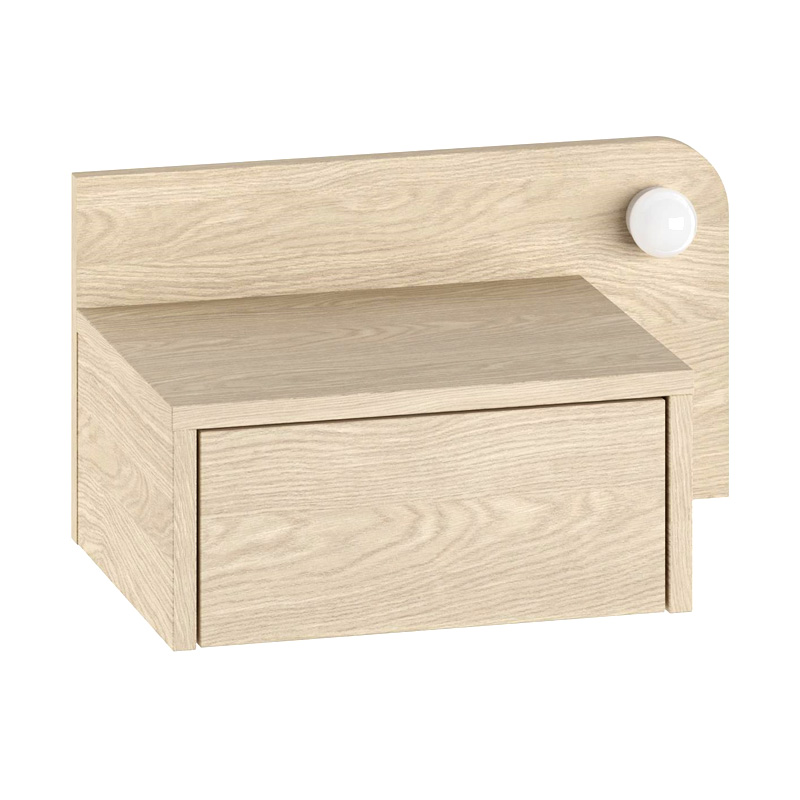 Κομοδίνο επιτοίχιο Dotta Megapap με LED χρώμα light oak 52x33,6x28εκ. - Image 7