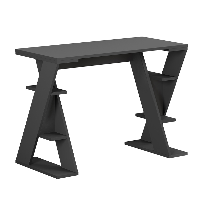 Γραφείο εργασίας Papillon Megapap χρώμα ανθρακί 106x50x75εκ - Image 4
