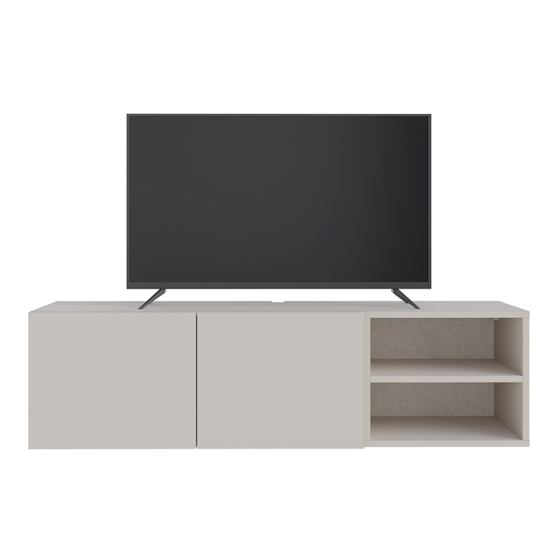 Έπιπλο τηλεόρασης επιτοίχιο Conrad Megapap χρώμα sandstone 140x35x38εκ. - Image 4