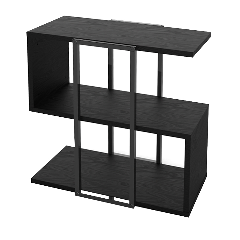 Τραπεζάκι βοηθητικό Homia Megapap χρώμα black wood 56x25x56,5εκ. - Image 4