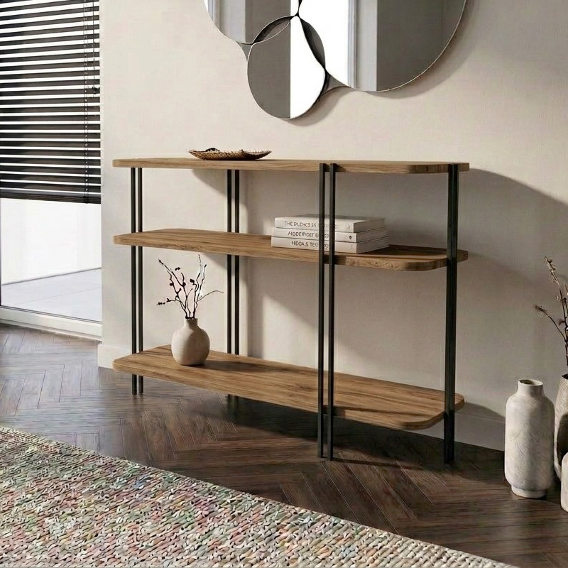 Κονσόλα Notus Megapap χρώμα καρυδί Ud 92×34,5×75εκ.