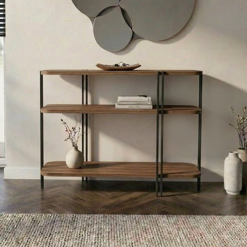 Κονσόλα Notus Megapap χρώμα καρυδί Ud 92x34,5x75εκ. - Image 2