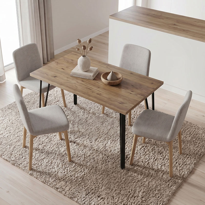 Τραπέζι Xana Megapap χρώμα sepet oak 120x70x77,5εκ. - Image 2