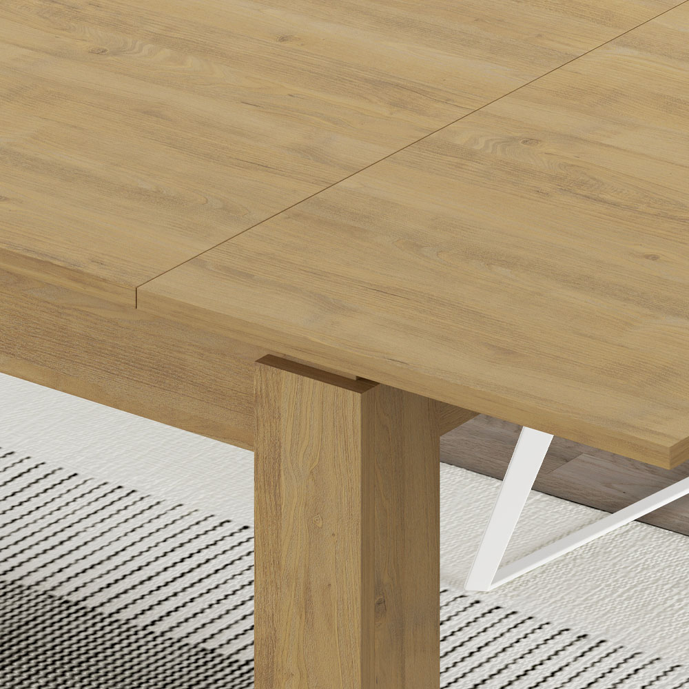Τραπέζι Tolmen Megapap επεκτεινόμενο χρώμα sapphire oak 120/170x80x75εκ. - Image 4