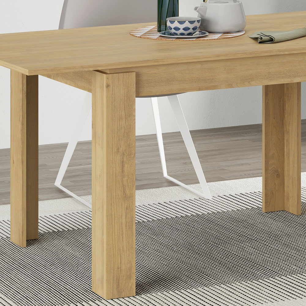 Τραπέζι Tolmen Megapap επεκτεινόμενο χρώμα sapphire oak 120/170x80x75εκ. - Image 5
