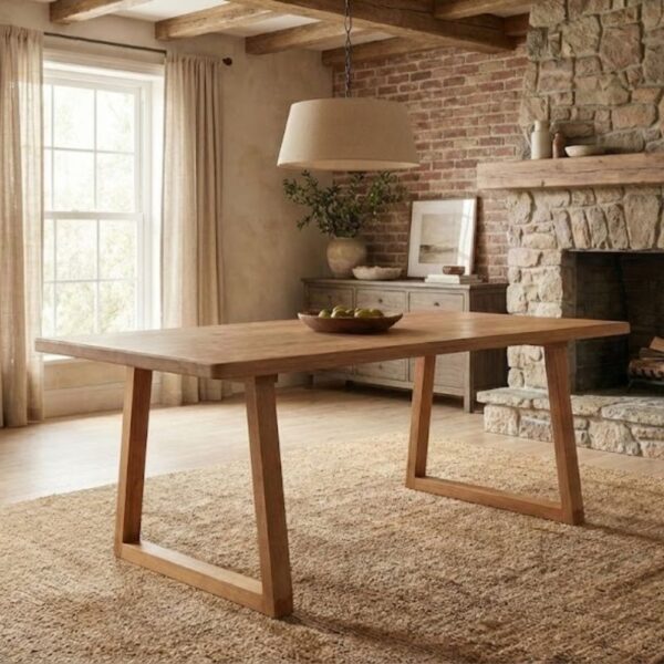 Τραπέζι Liora Megapap Mdf – ξύλινο χρώμα ακακίας 180x90x75εκ.