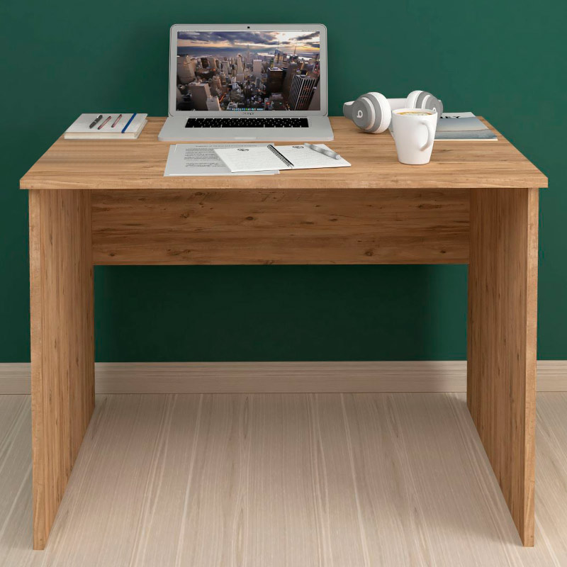 Γραφείο εργασίας Kalen Megapap χρώμα pine oak 90x60x74εκ. - Image 3