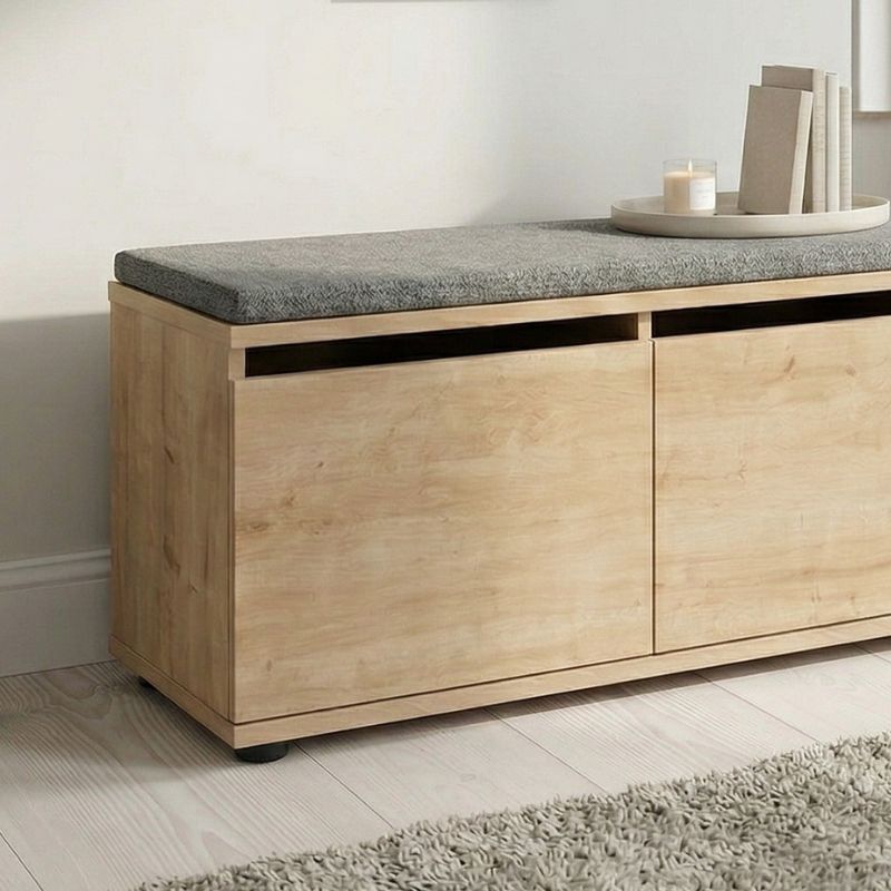 Παπουτσοθήκη Twain Megapap 8 ζευγών χρώμα sapphire oak 80x35x42εκ. - Image 4