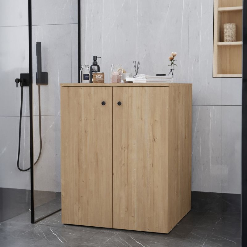 Έπιπλο πλυντηρίου Gray Megapap χρώμα sapphire oak 70x66x90εκ. - Image 2