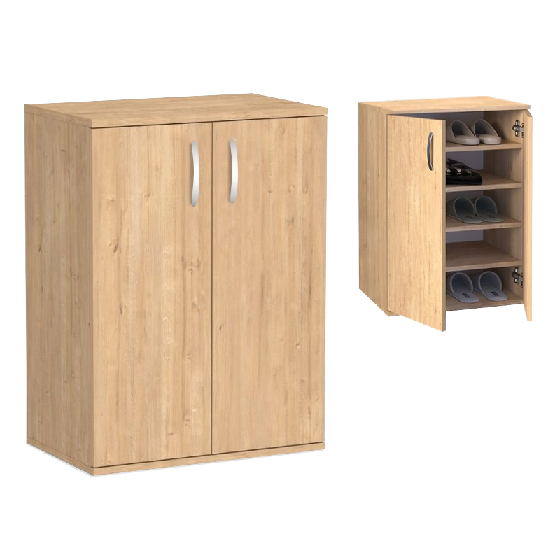 Παπουτσοθήκη – Ντουλάπι Manolo Megapap χρώμα sapphire oak 60x38x81,4εκ.