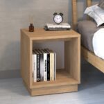 Κομοδίνο Gino Megapap χρώμα sapphire oak 40×35,3×45εκ.
