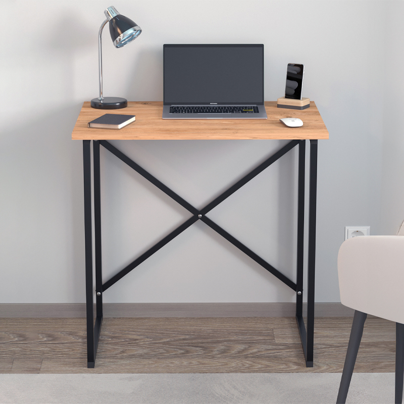 Γραφείο εργασίας Verne Megapap χρώμα pine oak 75x52x73,8εκ. - Image 2