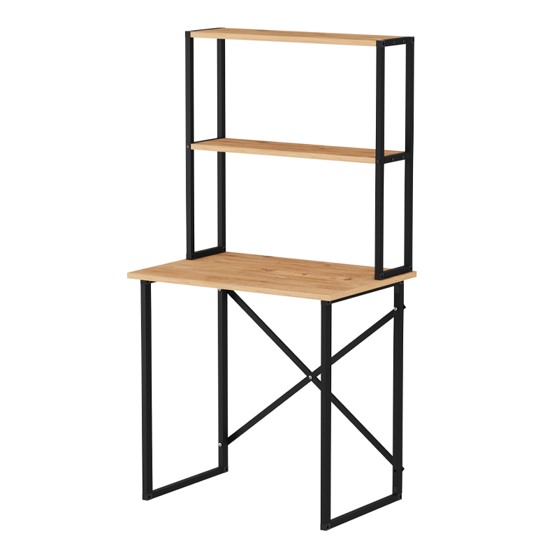 Γραφείο εργασίας Pope Megapap χρώμα pine oak 73x52x146εκ. - Image 3