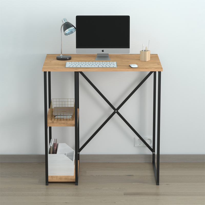 Γραφείο εργασίας Verno Megapap χρώμα pine oak 90x59,8x92,8εκ. - Image 2