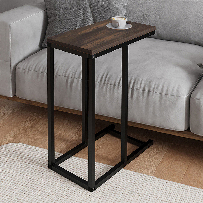 Τραπεζάκι βοηθητικό Agiro Megapap χρώμα rustic καρυδί 45,7×25,5×62,9εκ.