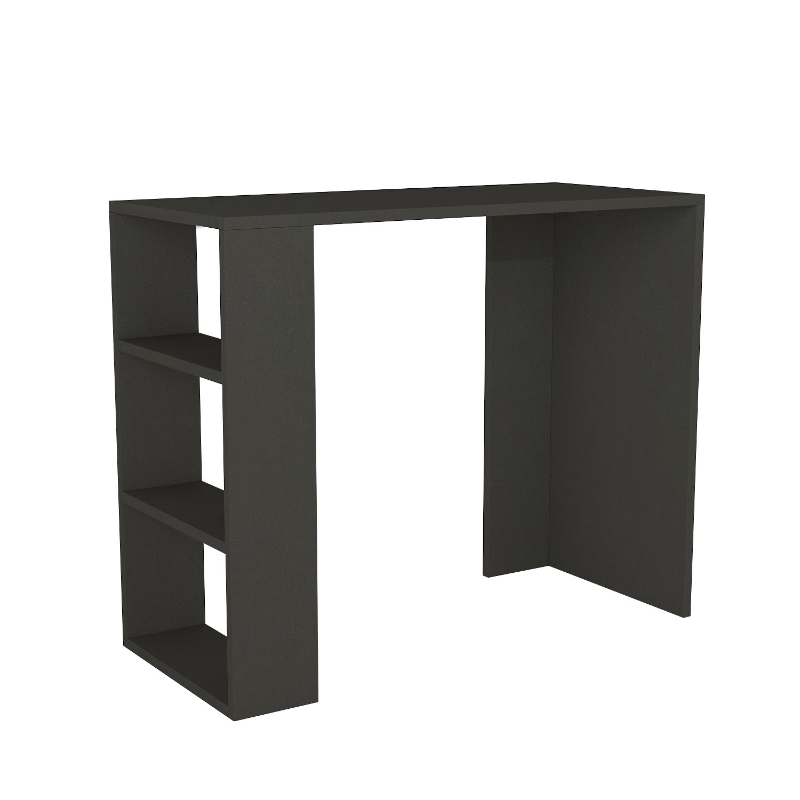 Γραφείο εργασίας Netenia Megapap χρώμα ανθρακί 90x40x74εκ. - Image 4