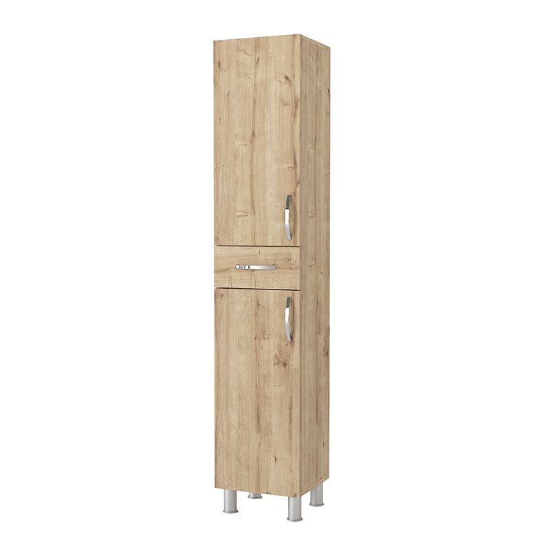 Ντουλάπι κουζίνας – μπάνιου Selina Megapap χρώμα sapphire oak 35x31x179εκ.