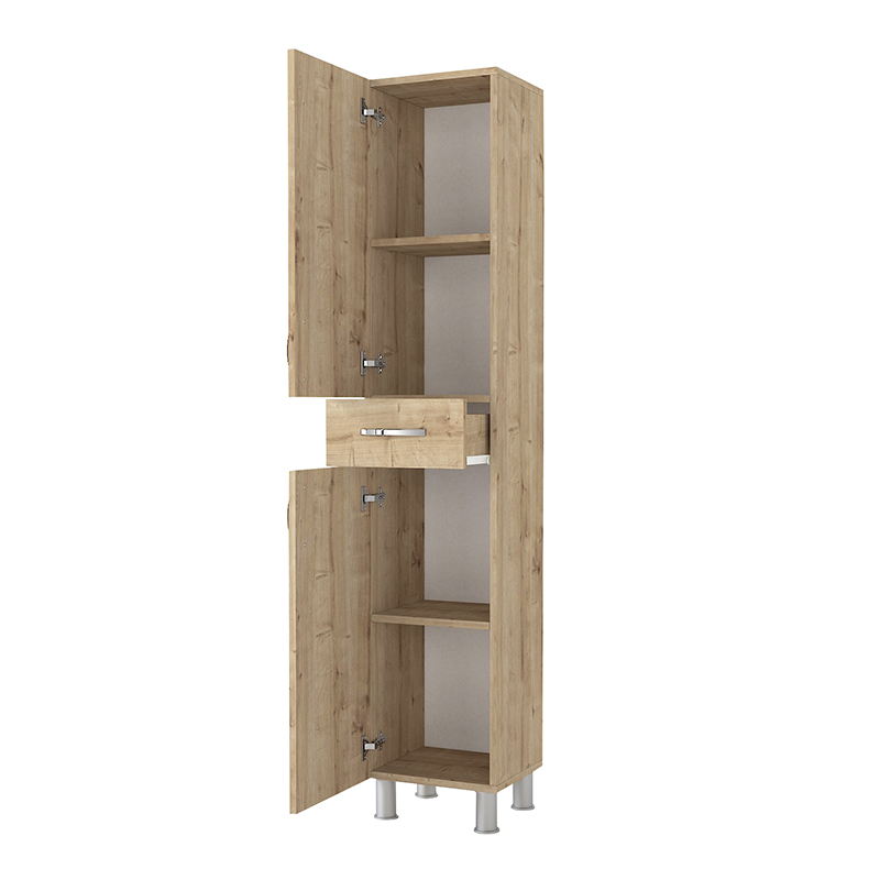 Ντουλάπι κουζίνας - μπάνιου Selina Megapap χρώμα sapphire oak 35x31x179εκ. - Image 9